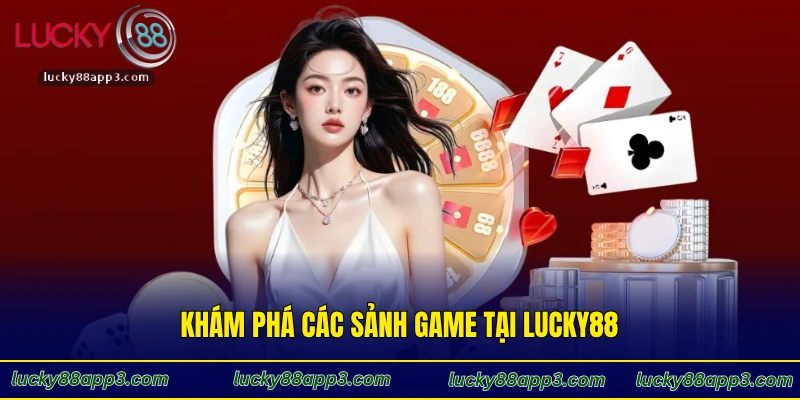 Khám phá các sảnh game tại Lucky88